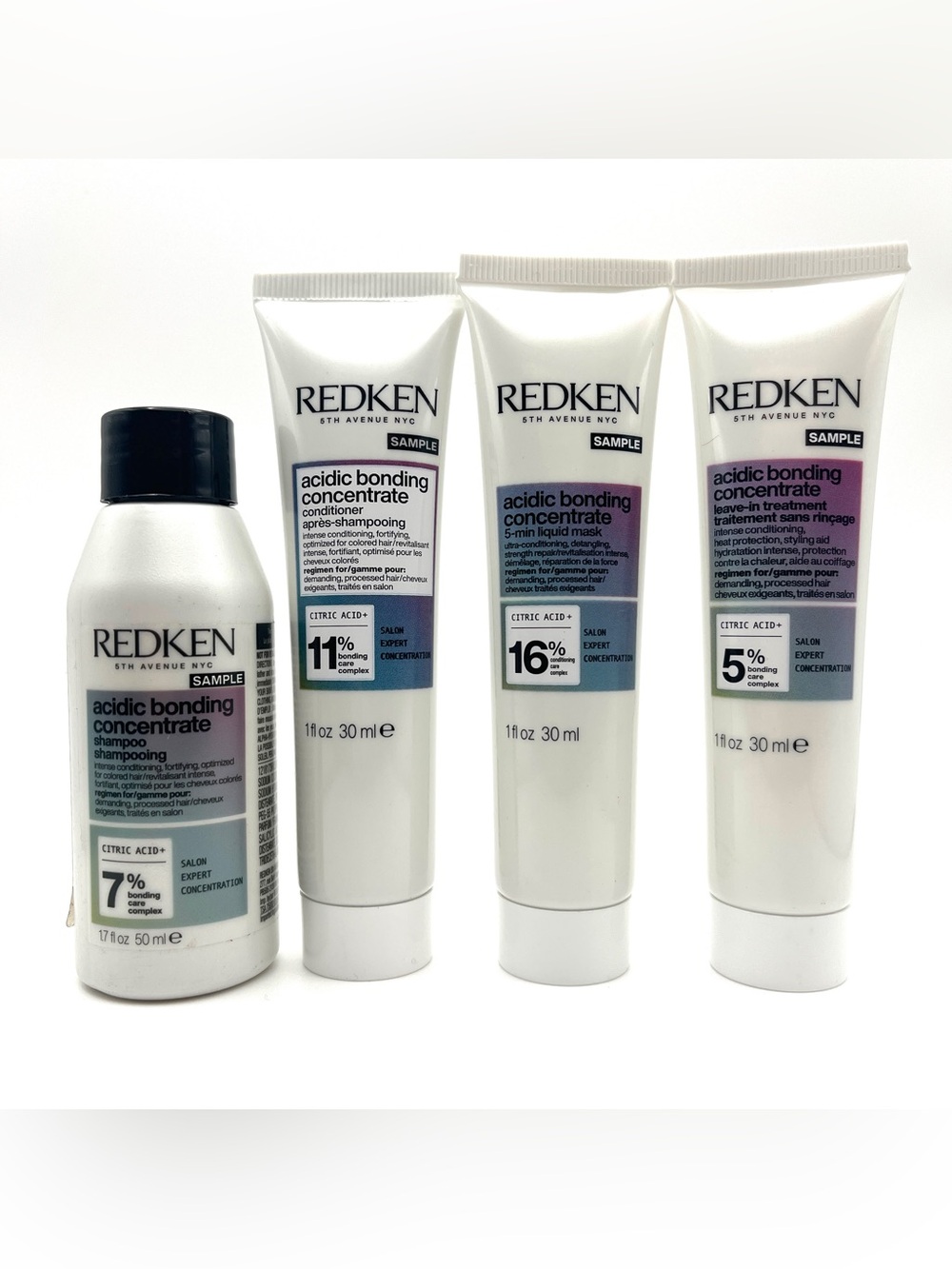 MSRP $48! Redken Acidic Bonding Bundle Mix - Shampoo, Conditioner, Mask, LeaveIn